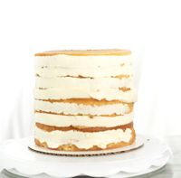 A step by step tutorial on how to properly fill and crumb coat a cake. thesugarcoatedcottage.com | #cake decorating, #crumb coat, #cake