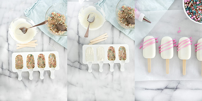 How To Make Cakesicles. A step by step guide to teach you how to make your own cakesicles. #cakesicles #cake #howto #wedding | thesugarcoatedcottage.com