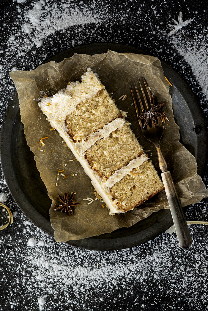 Eggnog Cake and Eggnog Buttercream